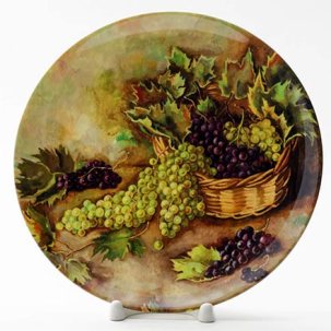 Декоративная тарелка Натюрморт с виноградом