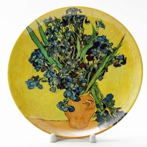 Декоративная тарелка Ирисы