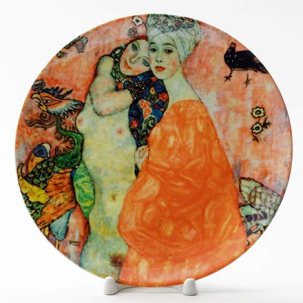 Декоративная тарелка Подруги