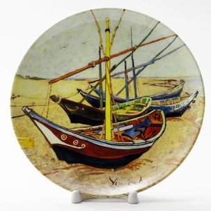 Декоративная тарелка Рыбачьи лодки в Сент-Мари