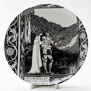 Декоративная тарелка Иллюстрация к книге Томаса Мэлори Святой грааль
