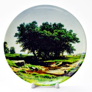 Декоративная тарелка Дубки