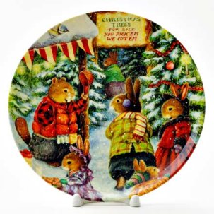 Декоративная тарелка Елочный базар