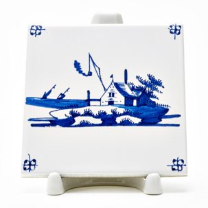 Изразец Голландский. Домик рыбака