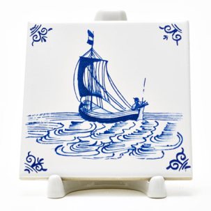 Изразец Голландский. Парусник 2