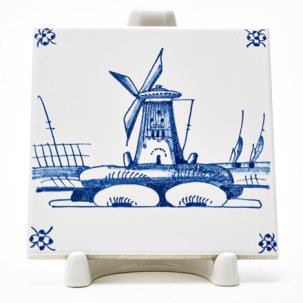 Изразец Голландский. Мельница 8