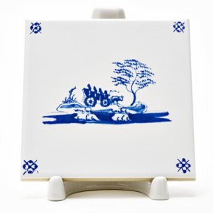 Изразец Голландский. Телега