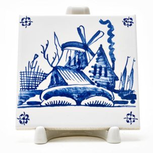 Изразец Голландский. Мельница 3