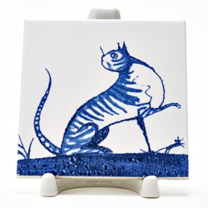 Изразец Голландский. Кот