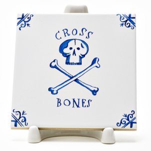 Изразец Голландский. Скрещенные кости