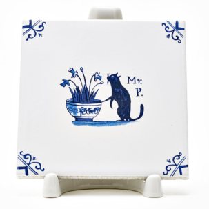 Изразец Голландский. Мистер Кот весной