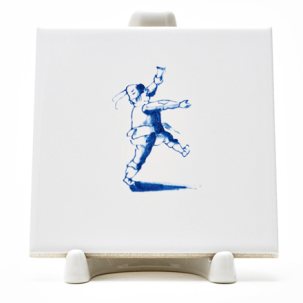 Изразец Голландский. Шагающий человек