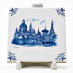 Изразец Виды Казани. Храм всех религий 2 97 x 97 мм.