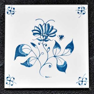 Изразец Голландский. Цветок 3