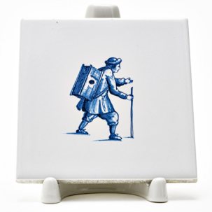 Изразец Голландский. Шарманщик