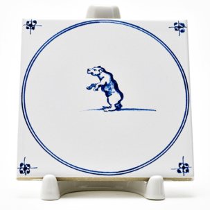 Изразец Голландский. Медведь