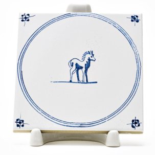 Изразец Голландский. Лошадка