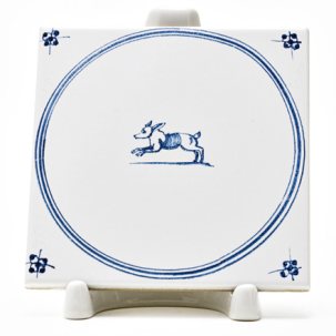 Изразец Голландский. Собачка