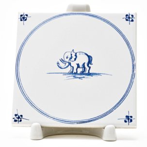 Изразец Голландский. Слон