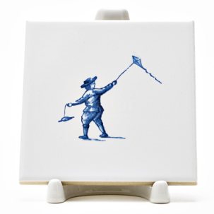 Изразец Голландский. Мальчик с воздушным змеем