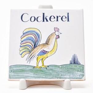 Изразец Голландский. Петушок