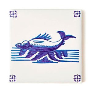 Изразец Голландский. Рыба