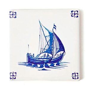 Изразец Голландский. Торговое судно 5