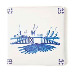 Изразец Голландский. Мост