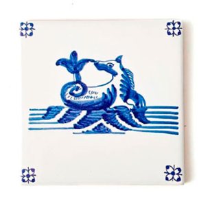 Изразец Голландский. Рыба 4