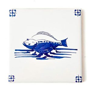 Изразец Голландский. Рыба 5