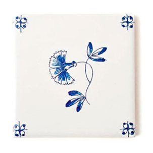 Изразец Голландский. Цветок 12