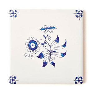 Изразец Голландский. Цветок 14