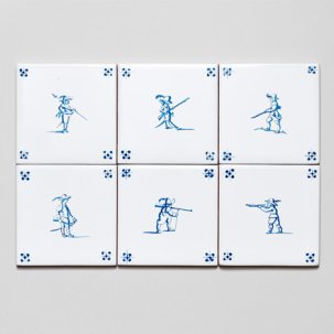 Набор изразцов Голландский. Ландскнехты