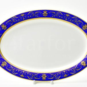 Блюдо овальное Кобальт Империал