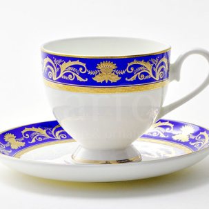 Чашка с блюдцем чайная Кобальт 1/2 Империал
