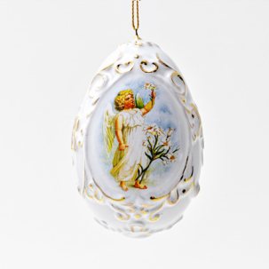 Яйцо пасхальное Ангелочки Яйцо большое рельефное