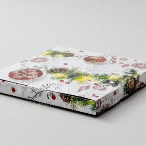 Подарочная упаковка для настенной тарелки 210 мм Новогодний Коробка