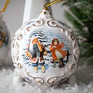 Елочная игрушка Шар Ретро 1