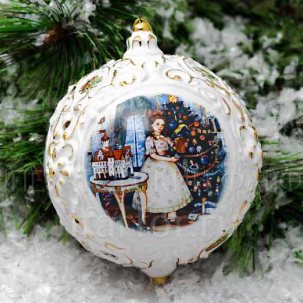 Елочная игрушка Шар большой Щелкунчик