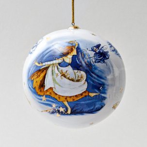 Елочная игрушка Шар большой гладкий Золушка