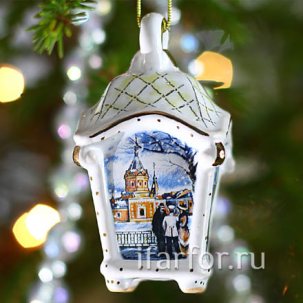 Елочная игрушка Фонарик малый Ярославль