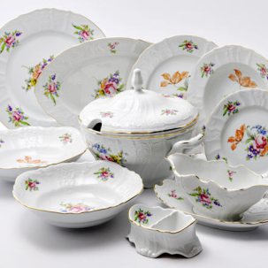 Сервиз столовый Бернадотт Мейсенский букет 6/26 Бернадотт