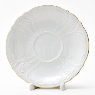 Блюдце чайное Белый узор Бернадотт JONES