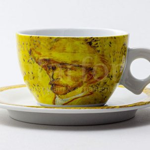 Чашка с блюдцем чайная Ван Гог. Автопортрет 1/2 DOVA