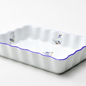 Форма для запекания с волнистым краем Гуси Прямоугольная