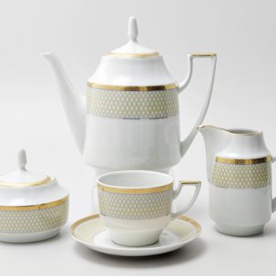 Сервиз чайный Коричневая сетка 6/17 LOUISE