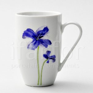 Кружка Синий цветок Милан