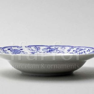 Тарелка глубокая Луковичный узор. Синий лук