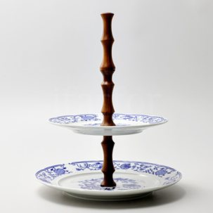 Этажерка двухъярусная Луковичный узор. Синий лук Натали