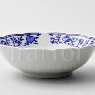 Салатник круглый Луковичный узор. Синий лук Натали